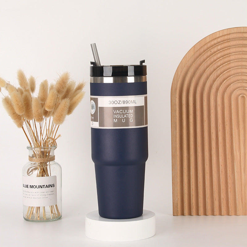Unisex Isolierter Trinkbecher mit integriertem Strohhalm Karnz