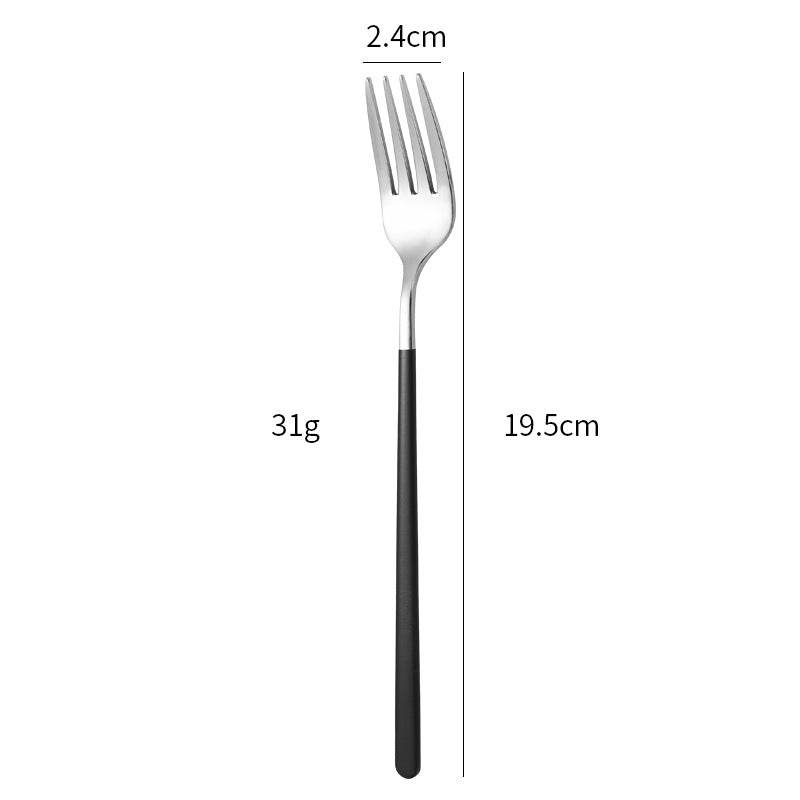 Elegante Edelstahl Essgabel mit Ergonomischem Griff Karnz