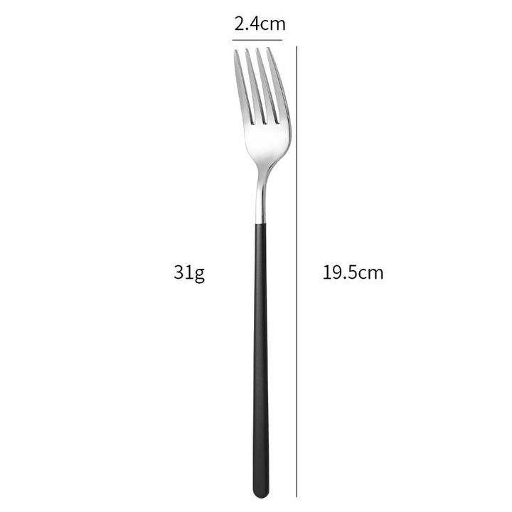 Elegante Edelstahl Essgabel mit Ergonomischem Griff Karnz