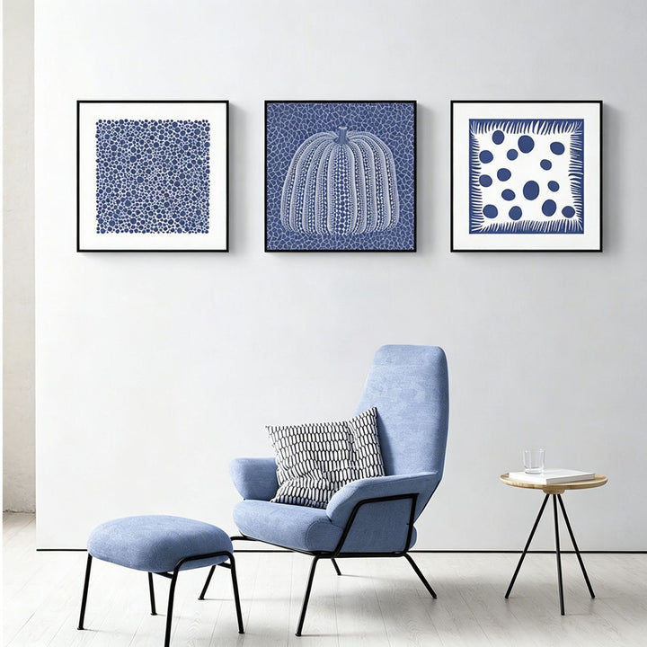 Zeitgenössische abstrakte Kürbis-Leinwandkunst