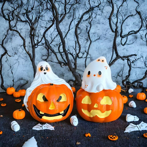 Lustige Halloween Kürbisfigur Karnz