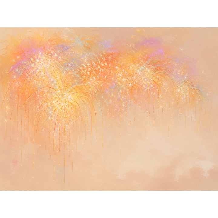 Abstraktes Glitzerndes Leinwandkunstwerk