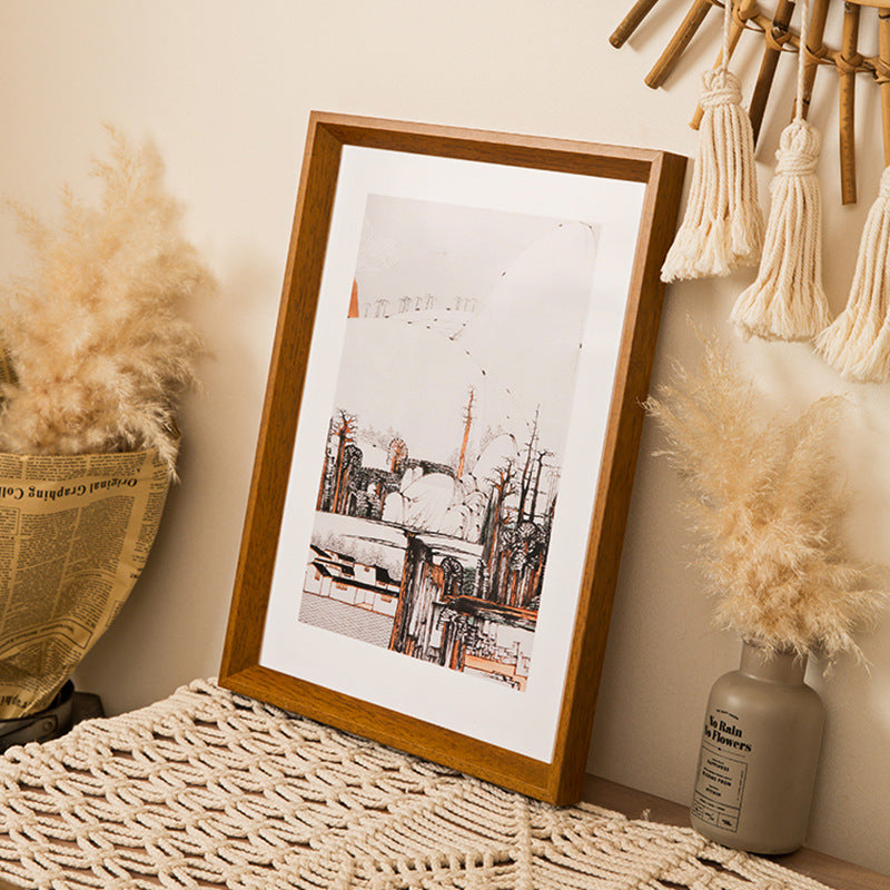 Vintage-inspirierter Holzkunstrahmen
