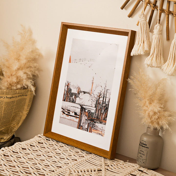 Vintage-inspirierter Holzkunstrahmen