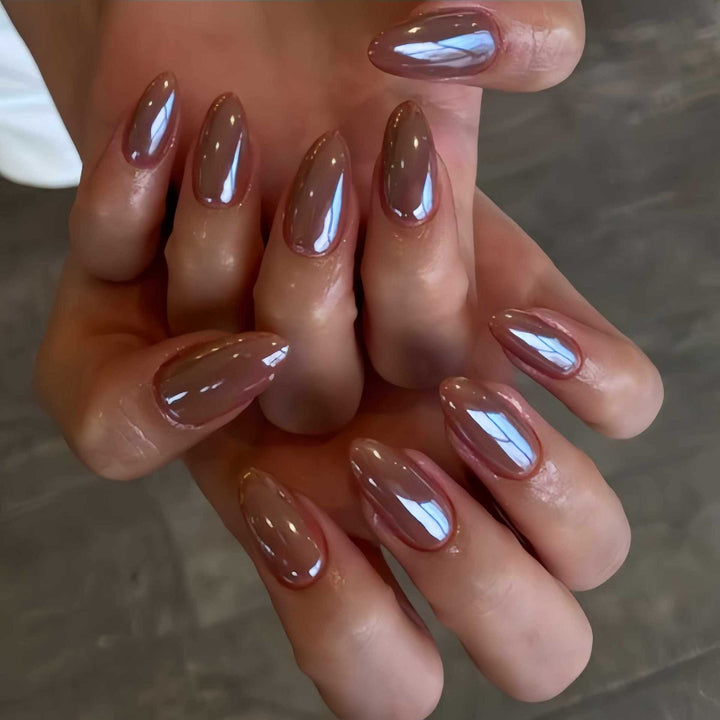Glänzendes Stiletto Presse-Nagel-Set mit einzigartigem Design Karnz