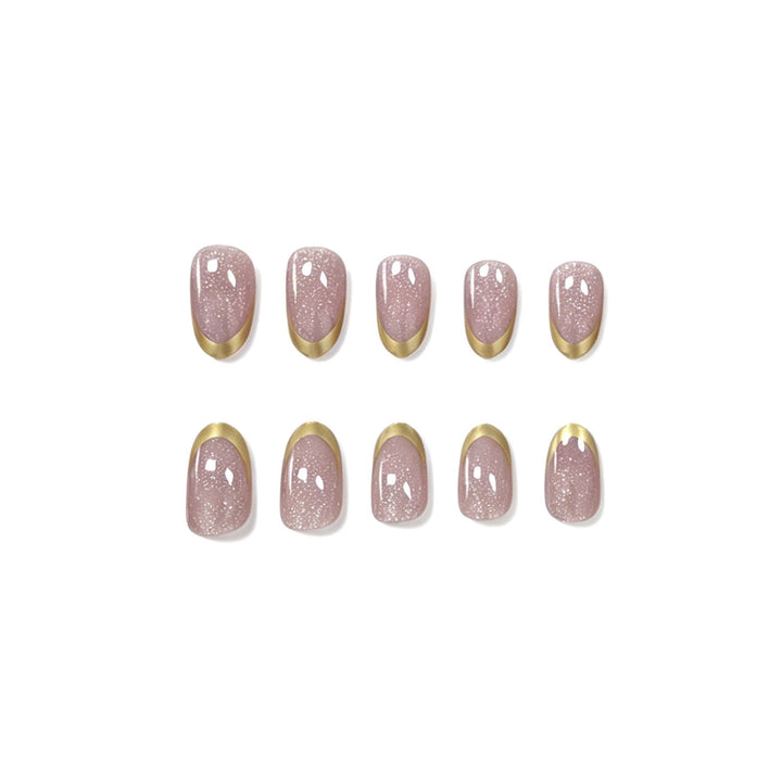 Elegante Glänzende Nagelkunst Verlängerungen Karnz