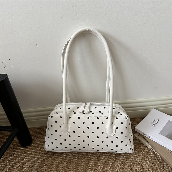 Punktemuster Retro Strukturierte Handtasche