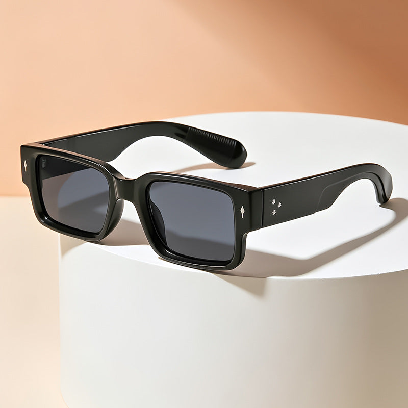 Moderne Minimalistische Quadratische Sonnenbrille Karnz