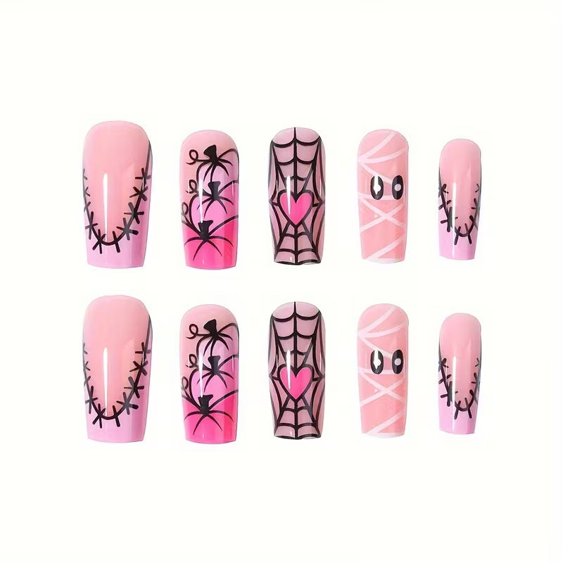Halloween-Themen Kunst-Nagel-Set Karnz
