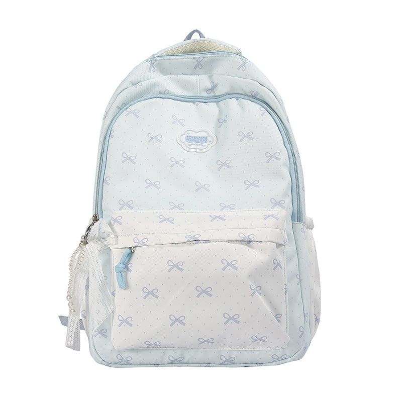 Verspielter Schleifen-Druck Rucksack