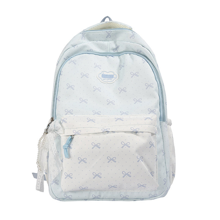 Verspielter Schleifen-Druck Rucksack