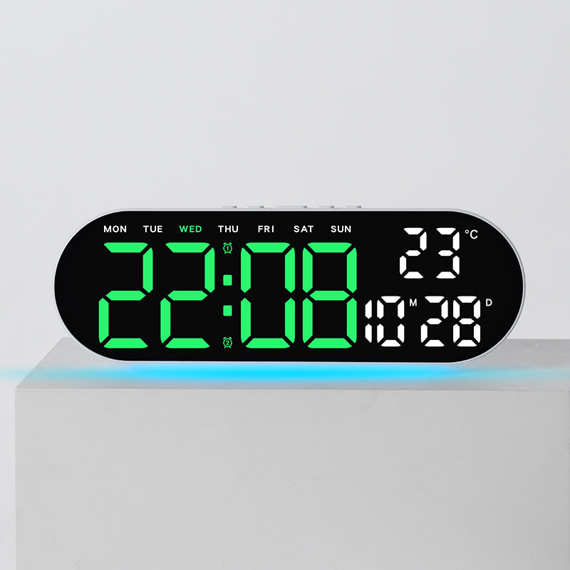Digitaler Wecker mit Multifunktionalem Led-Display und Integrierter Thermometerfunktion Karnz