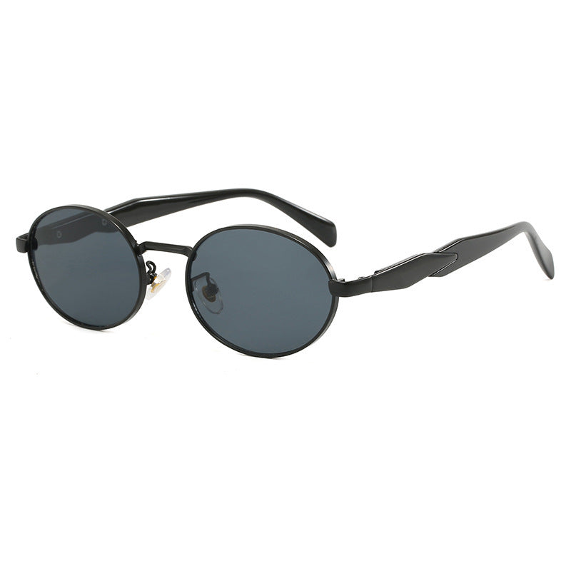 Damen Designer-Sonnenbrille mit hochwertigem runden Rahmen und schützendem UV-Filter Karnz