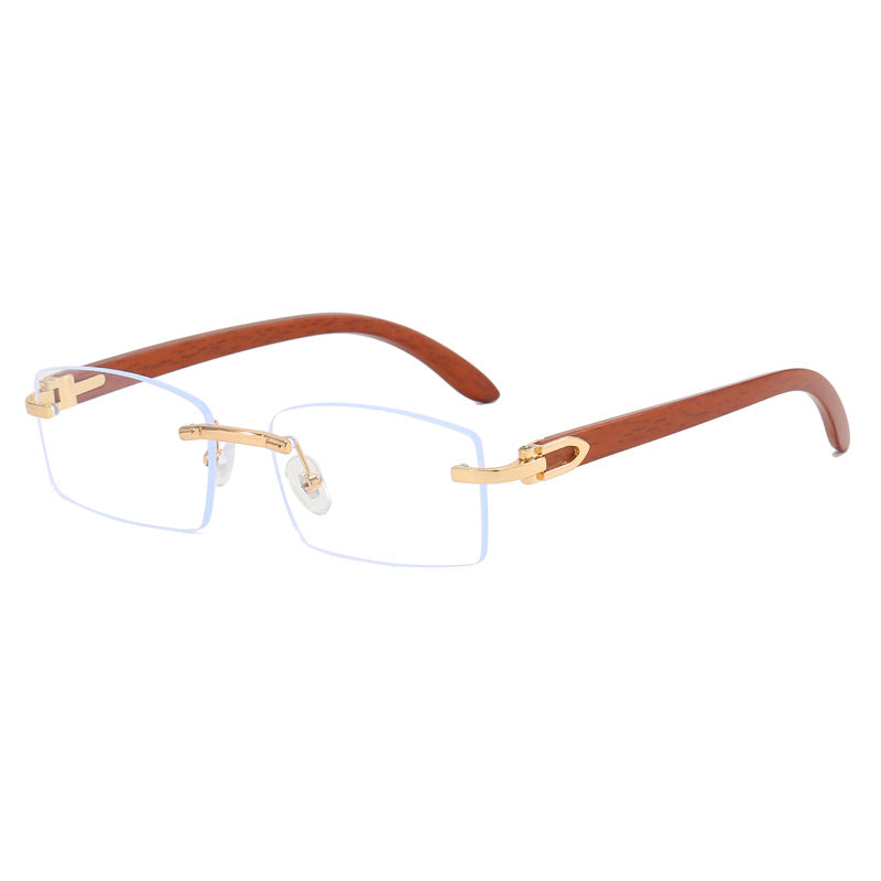 Damen hochwertige Sonnenbrille mit elegantem Holzrahmen Karnz