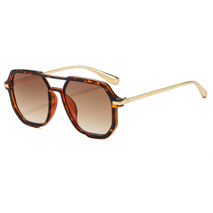 Moderne sechseckige Sonnenbrille Karnz