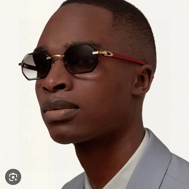 Damen elegante Korrektionsbrille mit modernem achteckigem Rahmen Karnz
