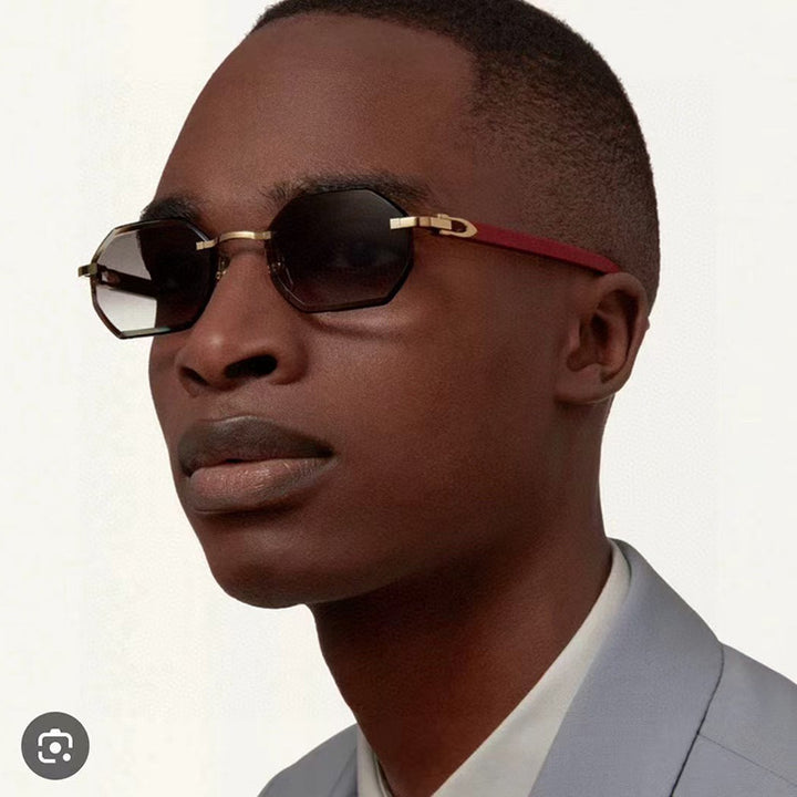 Damen elegante Korrektionsbrille mit modernem achteckigem Rahmen Karnz