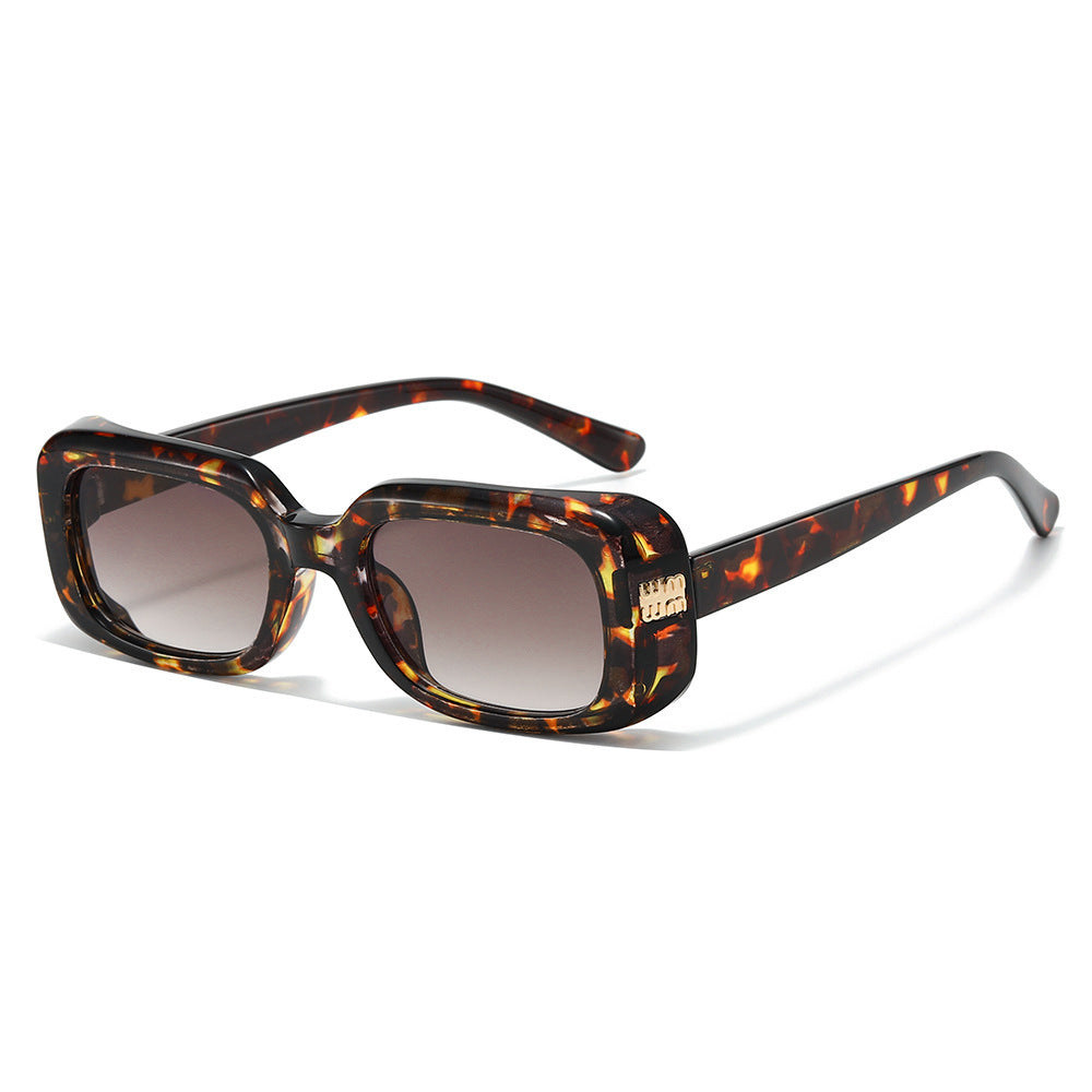 Fette Rechteck-Rahmen-Sonnenbrille Karnz