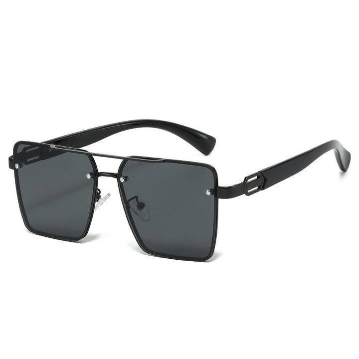 Damen quadratische Sonnenbrille mit elegantem Metallrahmen Karnz