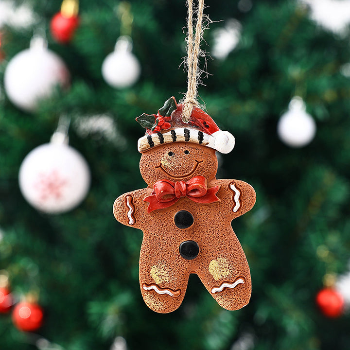 Dekorative Weihnachtsfigur im Lebkuchenmann-Design Karnz