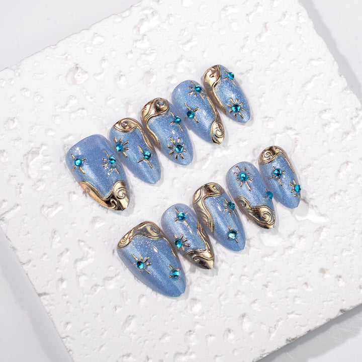 Elegante Press-On-Nagelset Karnz
