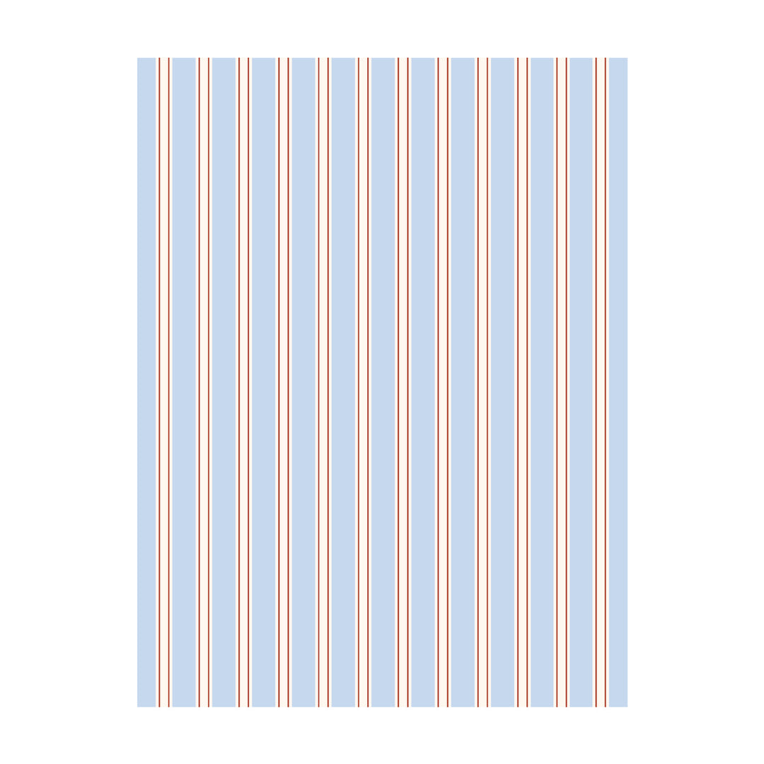 Striped Knit Reversible Throw Blanket with Piped Edge