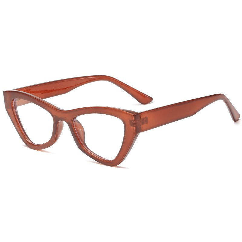 Damen Cat-Eye-Brille mit modischem transparenten Rahmen Karnz