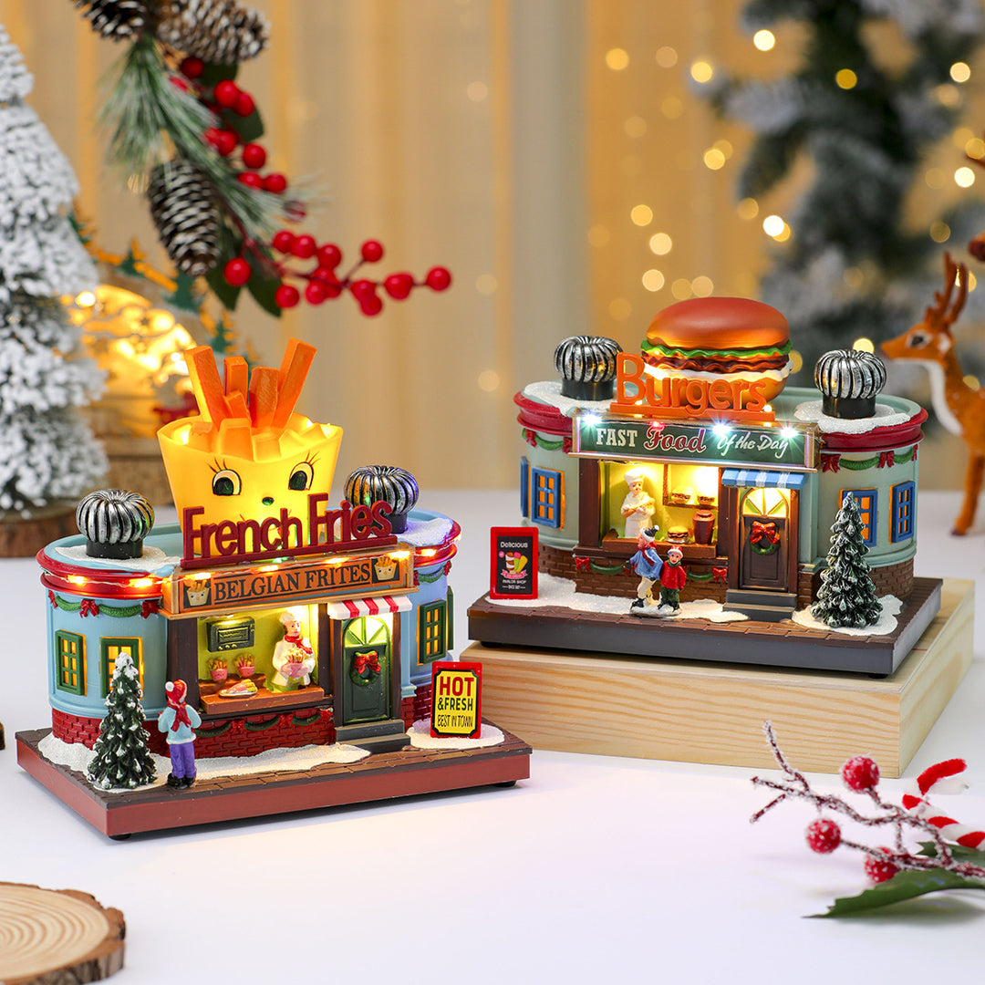 Dekorative LED-Eiscreme-Shop-Figurine Karnz