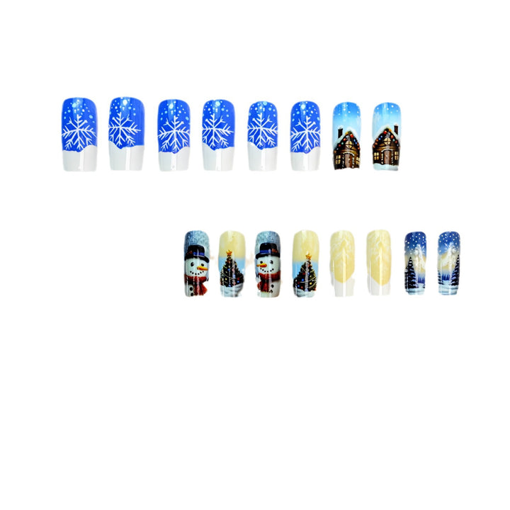 Festliche Winter-Themen Nail Art Karnz