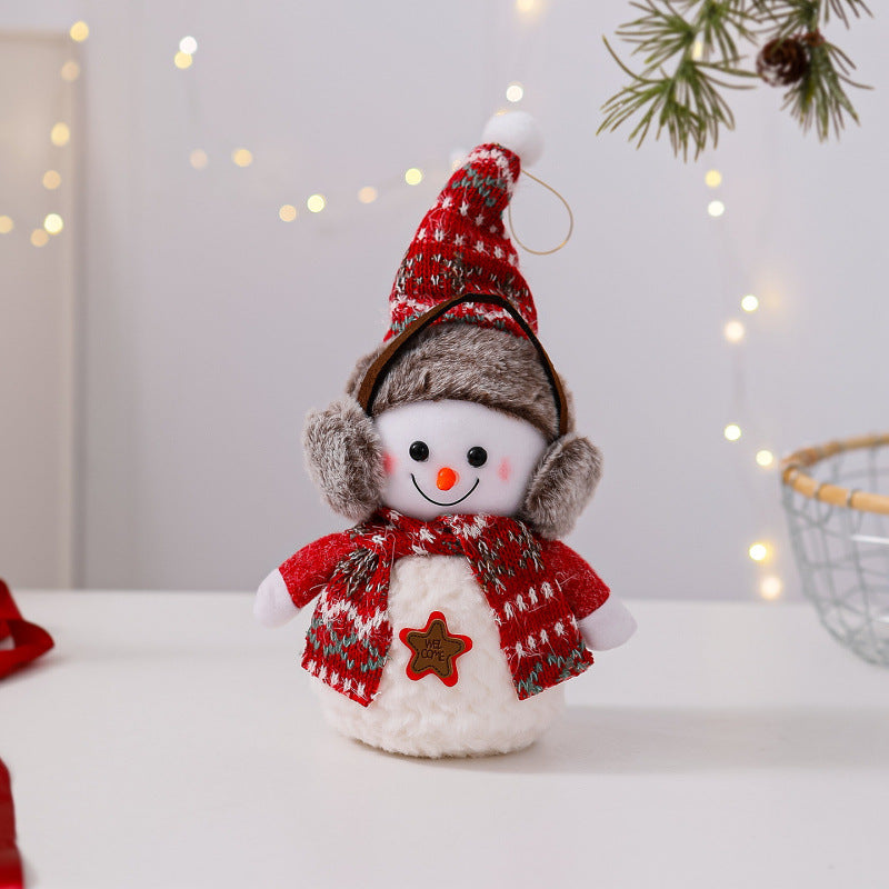 Dekorative Schneemann Figur Karnz