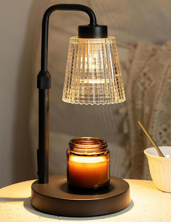 Vintage-inspirierte Glas-Tischlampe