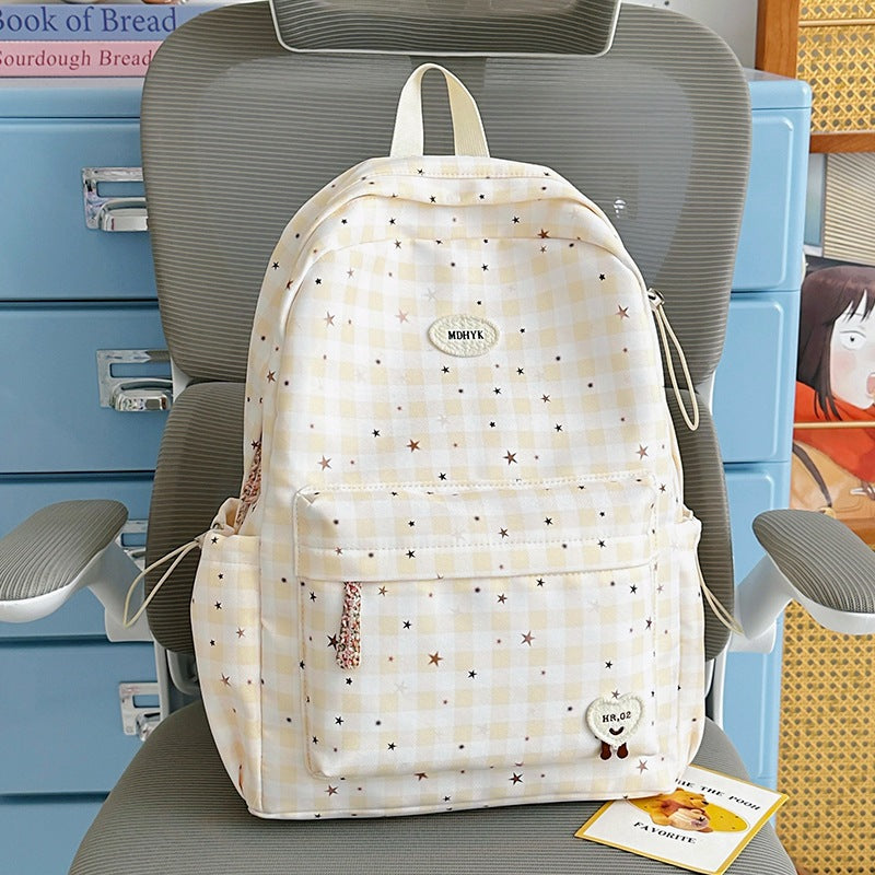 Stylischer kariert Mini Rucksack Karnz