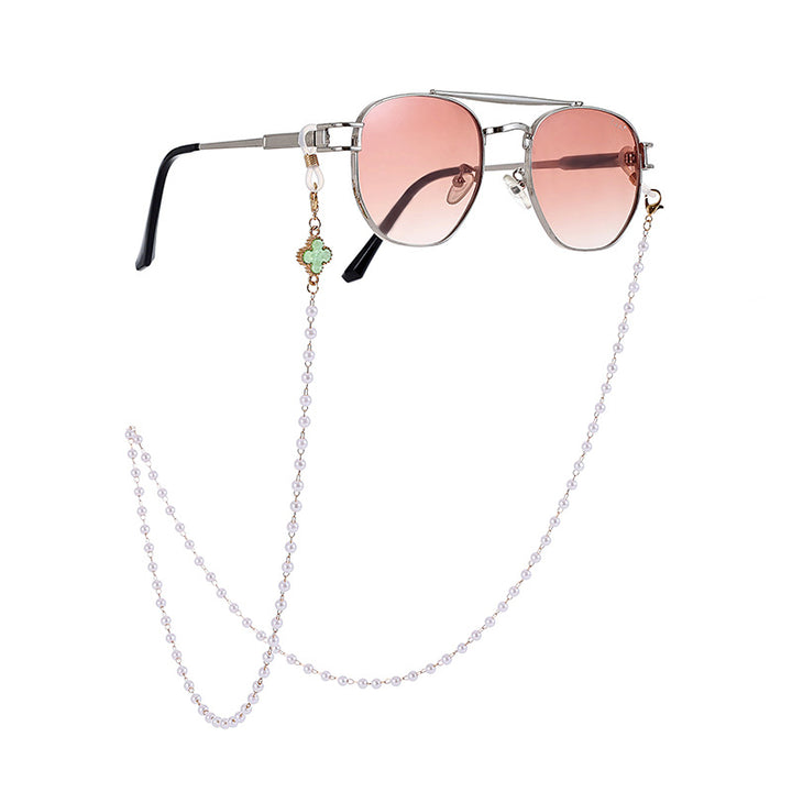 Elegante Perlen Sonnenbrillen Kette Karnz