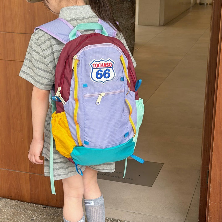 Bunte Patchwork-Rucksack Karnz