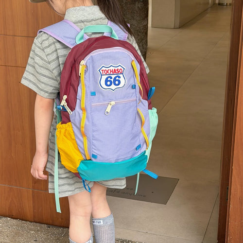 Bunte Patchwork-Rucksack Karnz