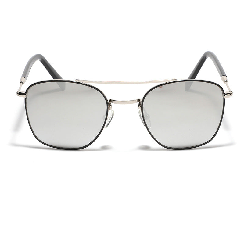 Damen modische quadratische Sonnenbrille mit luxuriösem Metallrahmen Karnz