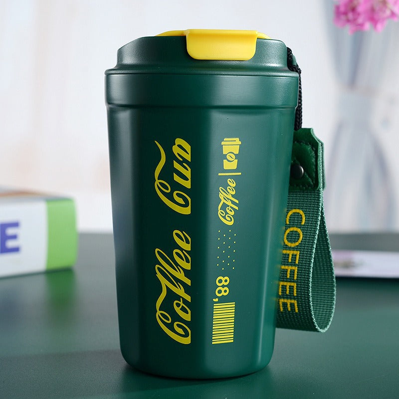 Damen isolierter Kaffeebecher mit praktischer Tragevorrichtung Karnz