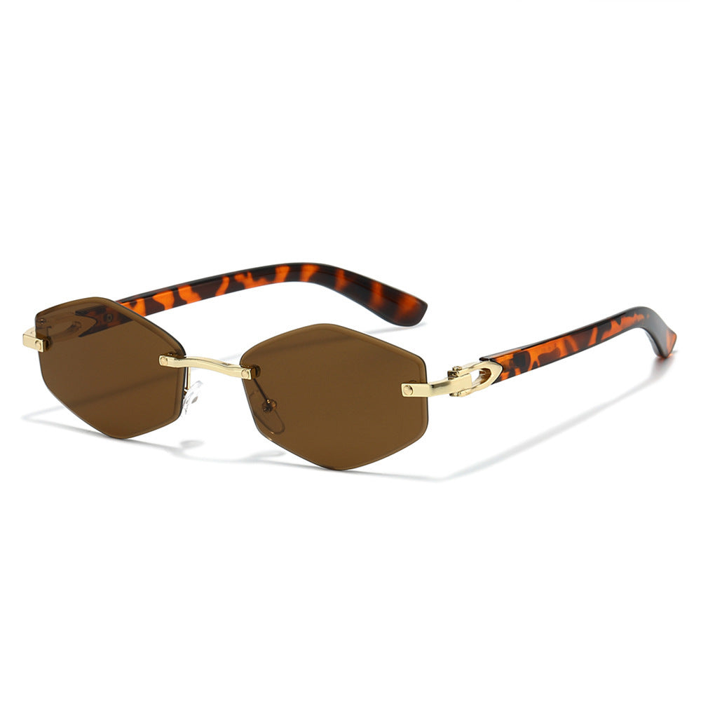 Futuristische sechseckige Rahmen Sonnenbrille Karnz