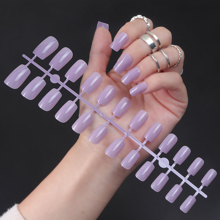 Natürliche glänzende Press-On-Nagelspitzen Karnz