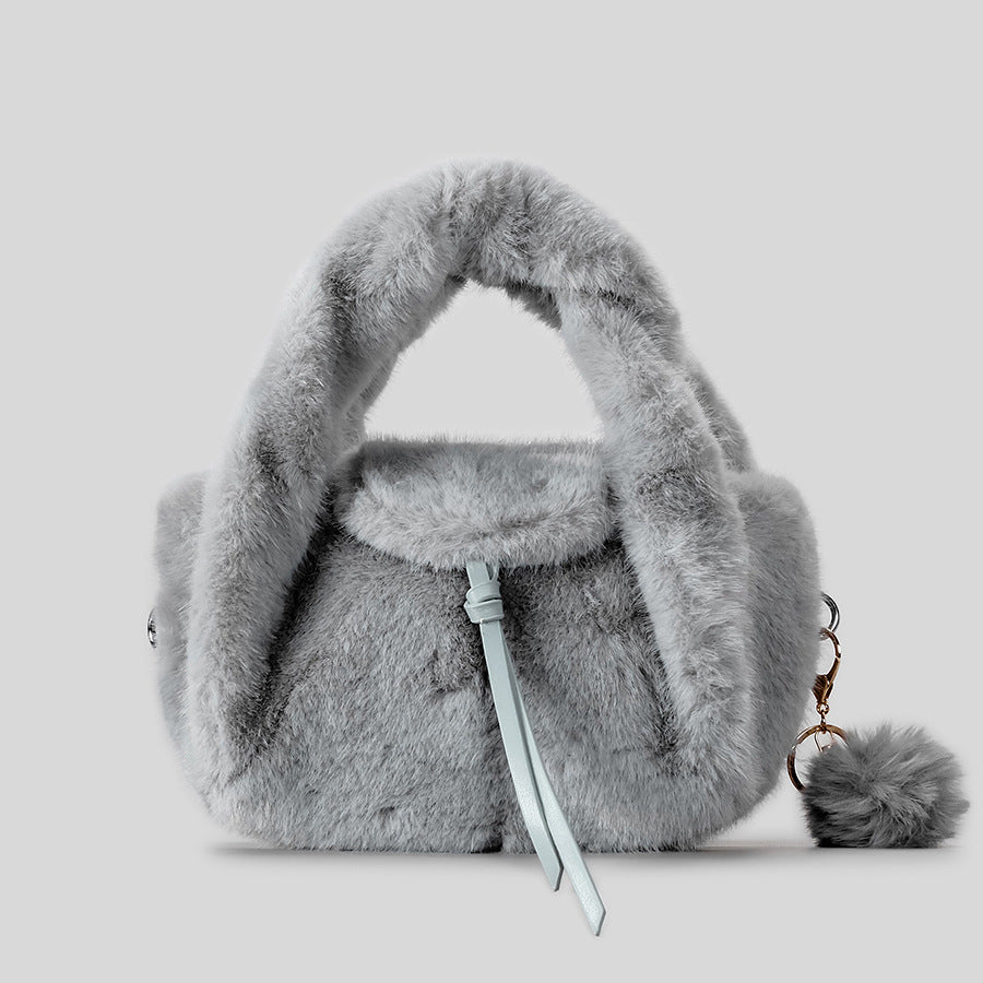 Luxuriöse Kunstpelz-Handtasche