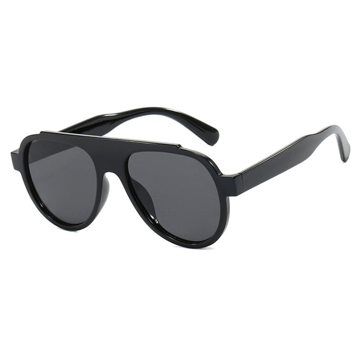 Damen stilvolle schwarze Sonnenbrille im modernen Design Karnz
