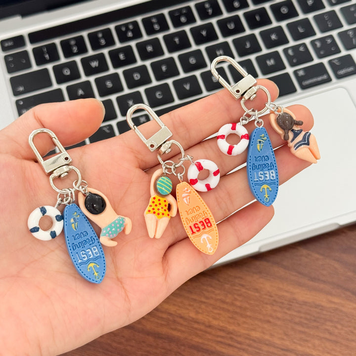 Schlüsselanhänger mit Kreativem Schwimmmotiv Karnz