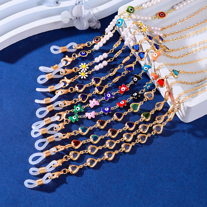 Dekorative Multi-Color Brillen Kette Karnz