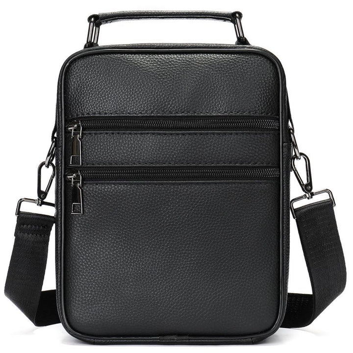 Multi-Taschen Leder Umhängetasche