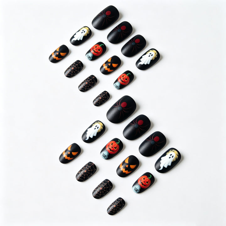 Gruseliges Halloween-Thema Nagelkunst-Set