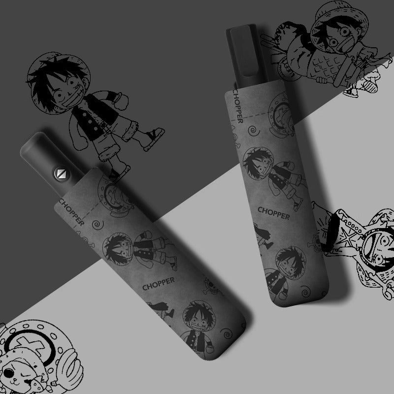 Damen Automatischer Faltregenschirm mit hochwertigem One Piece Design Karnz