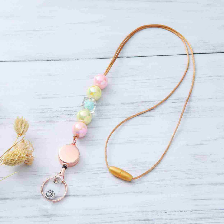 Dekorativer Perlen-ID-Badge-Lanyard Karnz