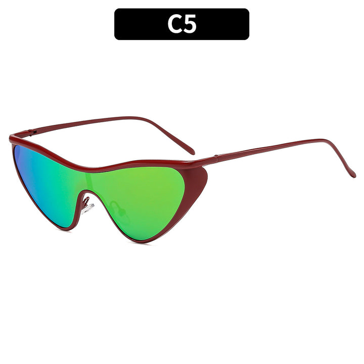 Futuristische Geometrische Schild Sonnenbrille