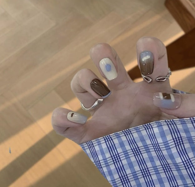 Künstlerische Mehrschichtige Acryl Nagelkunst Karnz