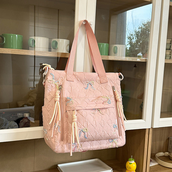 Gepolsterter Rucksack mit Schleifen-Detail Karnz